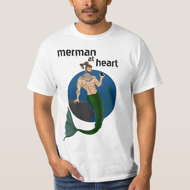 T-shirt Merman au coeur (Devant)