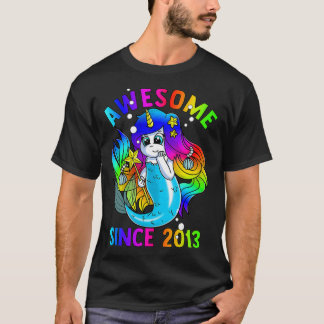 T-shirt Mermicorn Mermaid Unicorn Anniversaire stupéfiant 