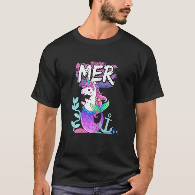 T-shirt Mermicorn Unicorn Mermaid MER mythique (Devant)