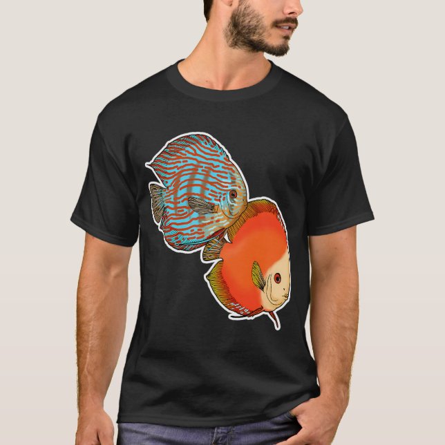 T-shirt Mérou Géant (Peinture Acrylique) (Devant)