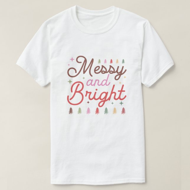 T-shirt Merry and Bright (Design devant)