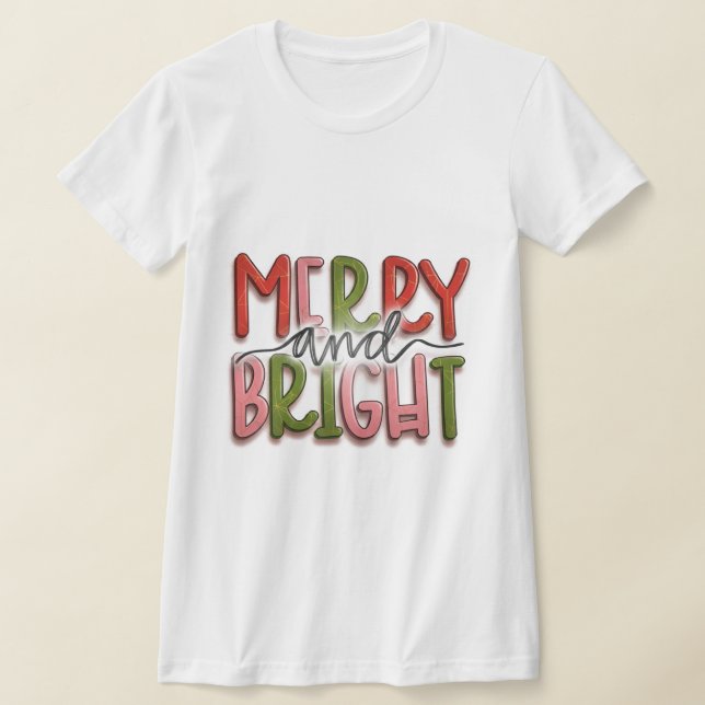 T-shirt Merry and Bright 3D Graffiti Edition – Urban Chic  (Poser)