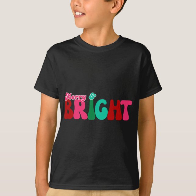 T-shirt Merry And Bright Maximalist Christmas Toddler T Sh (Devant)