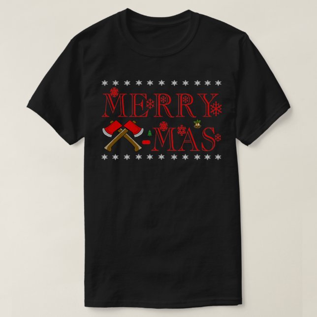 T-shirt Merry axemas ts (Design devant)