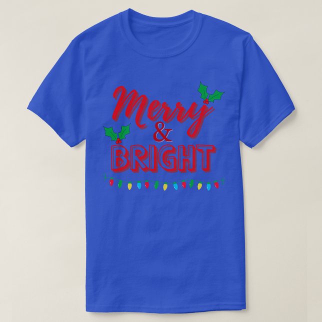 T-shirt Merry Bright (Design devant)