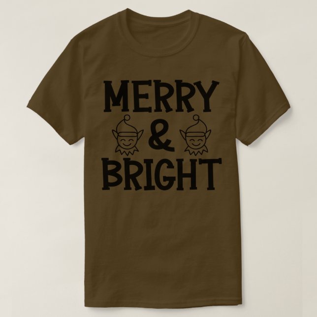 T-shirt Merry Bright (Design devant)