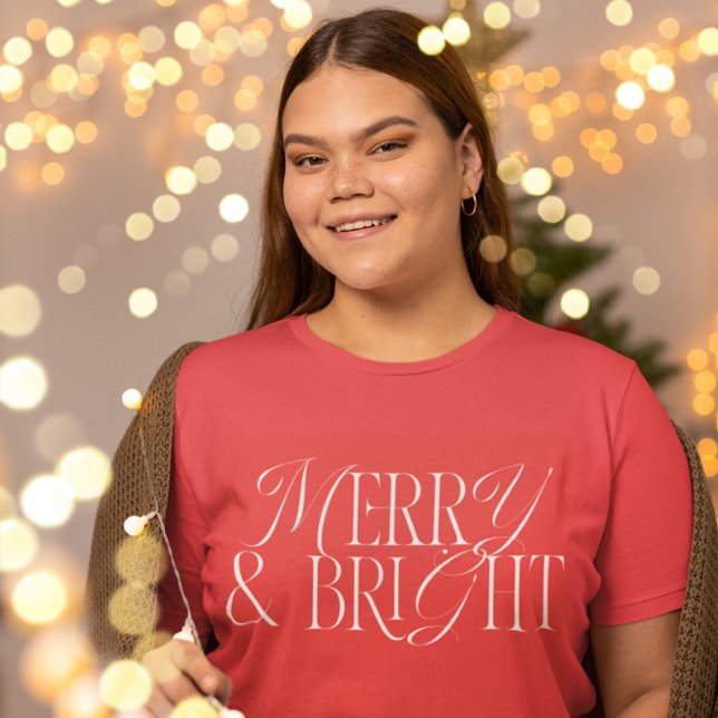 T-shirt Merry & Bright Classic (Créateur téléchargé)