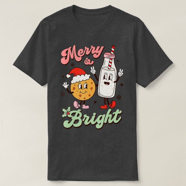 T-shirt Merry Bright Tis Season Vacances de Noël Wo (Design devant)
