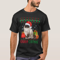 Merry Catmas Cat Ugly Christmas Ragdoll Cat Mom Da