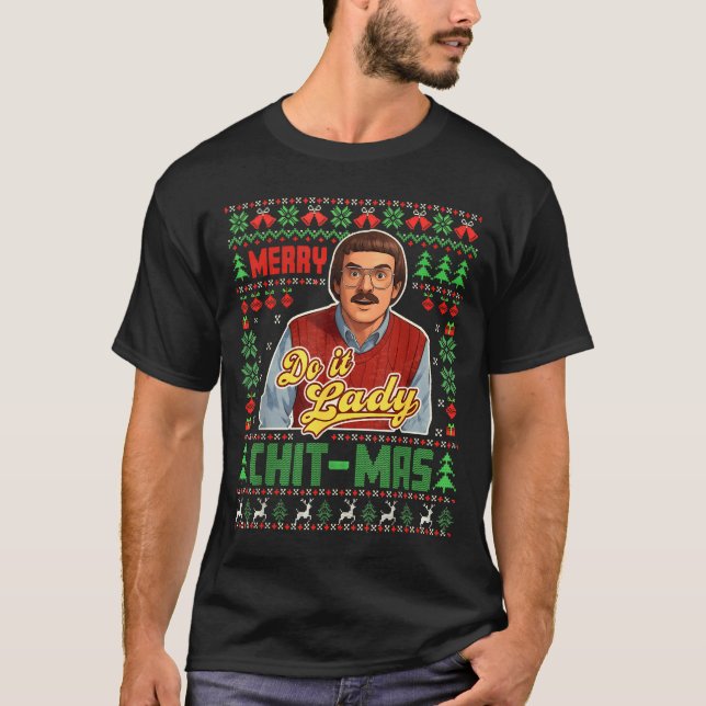 T-shirt Merry Chit-mas  (Devant)