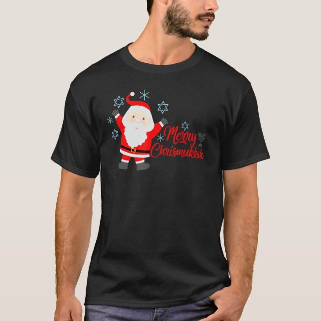 T-shirt Merry Chrismukkah Hanoukka Et Christmas Ugly Swea (Devant)