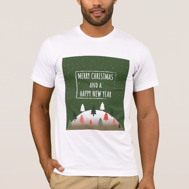 T-shirt MERRY CHRISTMA Retro Design (Devant)