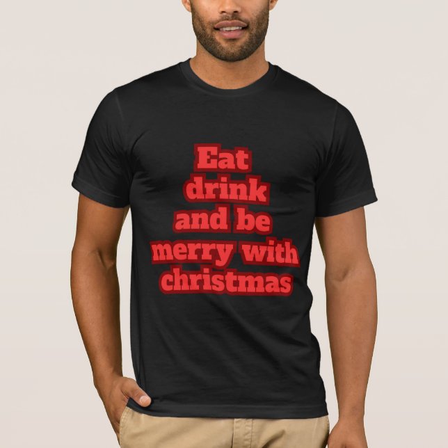 T-shirt Merry christmas  (Devant)