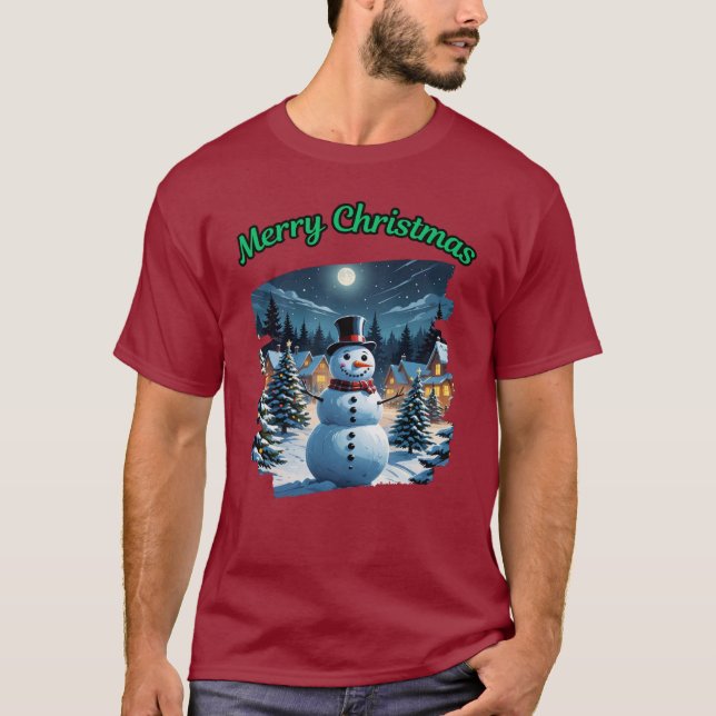 T-shirt Merry Christmas  (Devant)