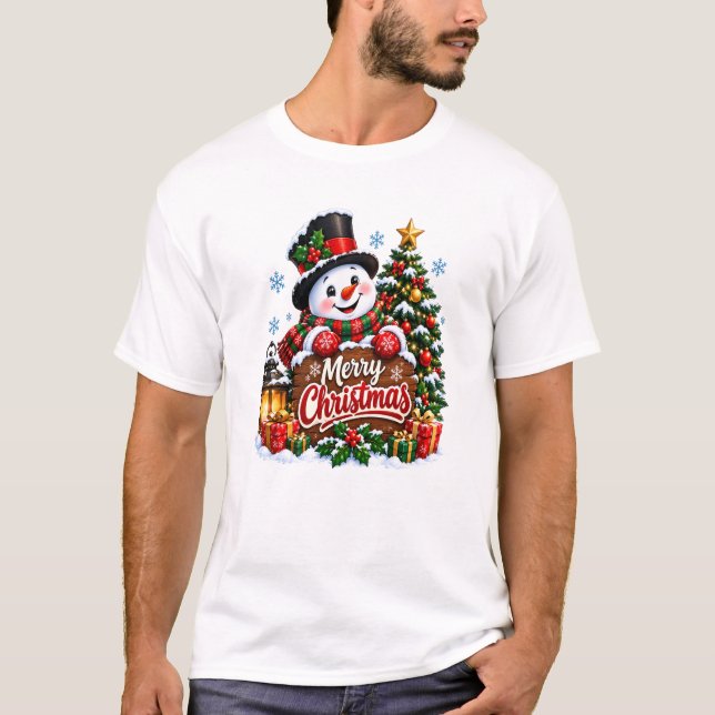 T-shirt Merry Christmas  (Devant)