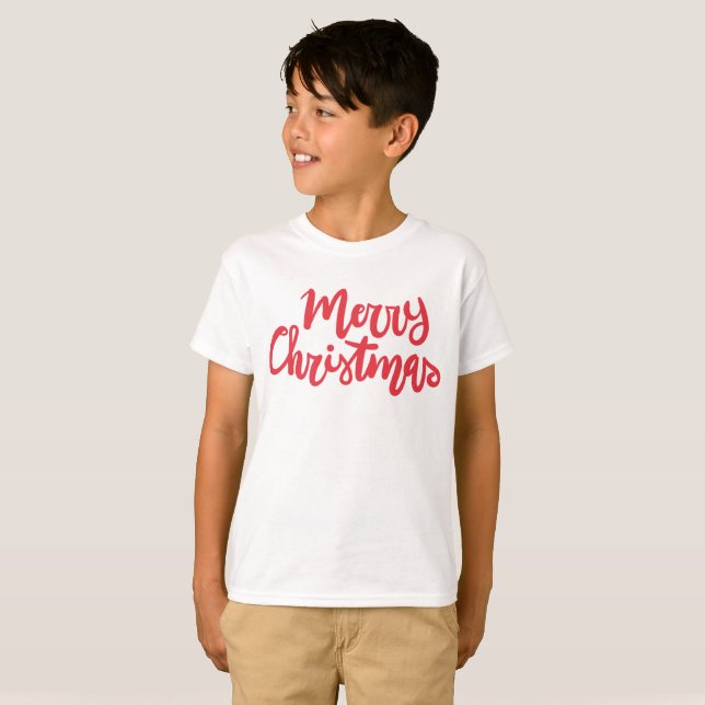 T-shirt Merry christmas (Devant entier)