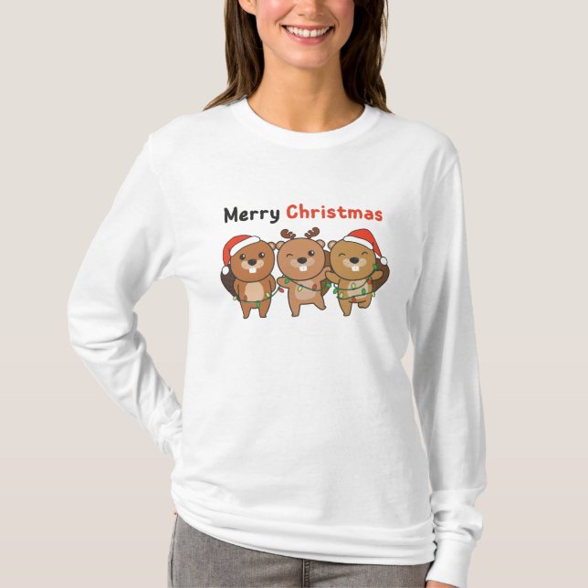 T-shirt Merry Christmas (Devant)