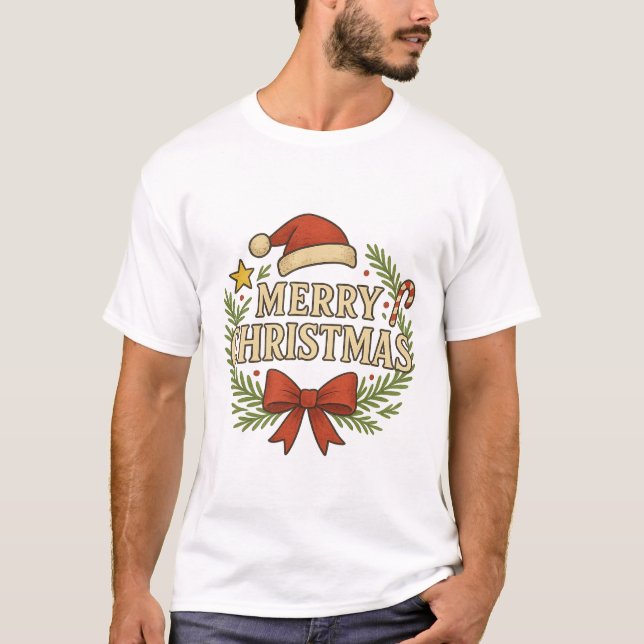 T-shirt Merry Christmas (Devant)