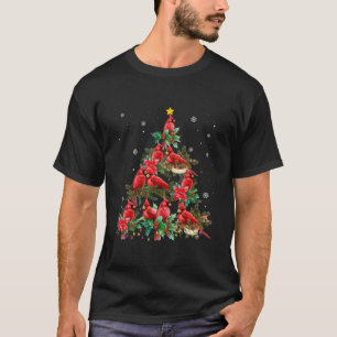 T-shirt Merry Christmas Cutest Cardinal Bird Lovers Xmas