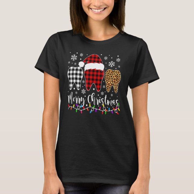 T-shirt Merry Christmas  Dental Christmas (Devant)