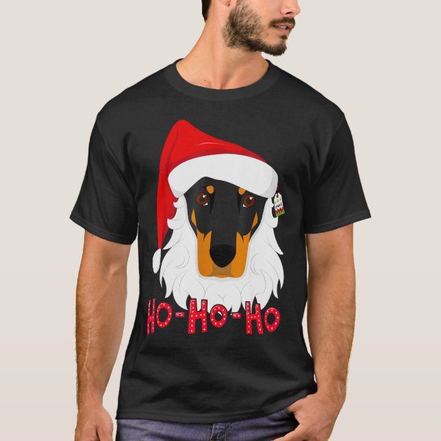 T-shirt Merry Christmas Doberman Dog Tshir Xmast  (Devant)