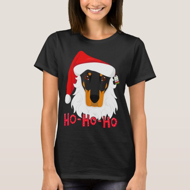 T-shirt Merry Christmas Doberman Dog Tshir Xmast  (Devant)