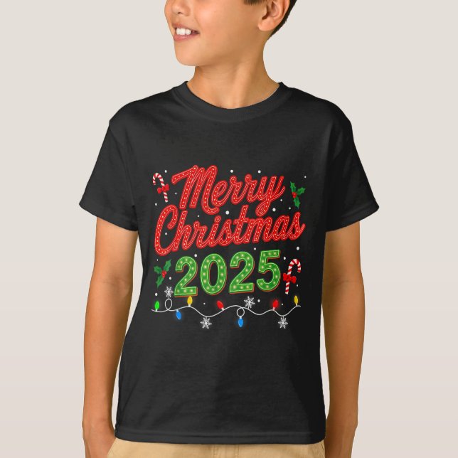 T-shirt Merry Christmas For Women Men Boys Youth Xmas  (Devant)