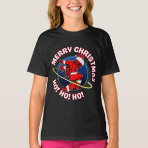 T-SHIRT MERRY CHRISTMAS FUNNY SPACE ASTRONAUT