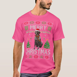 T-shirt Merry Christmas German Shorthred Pointer Ugly Sw