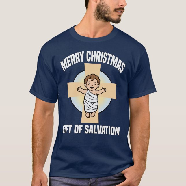 T-shirt MERRY CHRISTMAS GIFT OF SALVATION Ba gift (Devant)