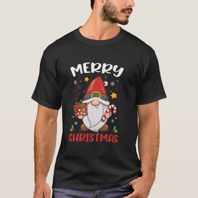 T-shirt Merry Christmas Gnome Family Matching Christmas Me (Devant)
