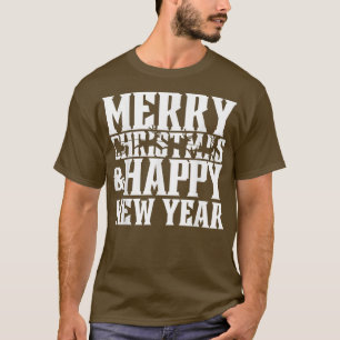 T-shirt Merry Christmas & Happy New Year Santa's Sleigh &