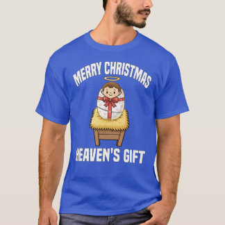 T-shirt MERRY CHRISTMAS HEAVENS GIFT Ba vintage