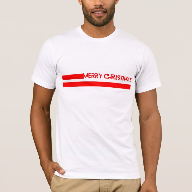 T-SHIRT MERRY CHRISTMAS LINES (Devant)