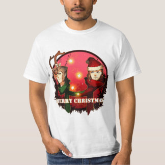 T-SHIRT MERRY CHRISTMAS SANTA CLAUS SNOWMAN DEER LOKI THER