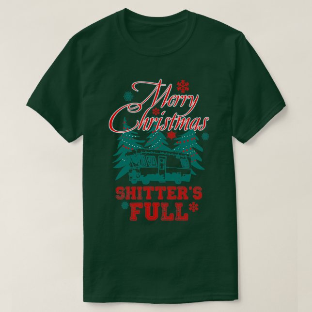 T-shirt Merry Christmas Shitters Full (Design devant)