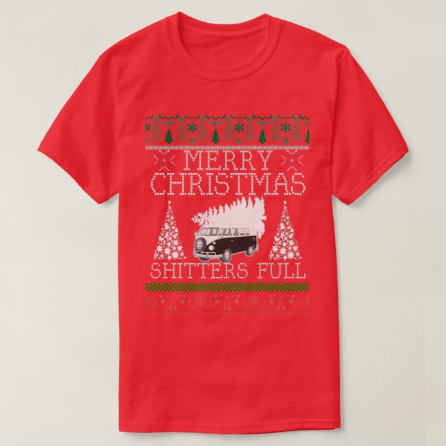 T-shirt Merry Christmas Shitters Full 2021 (Design devant)