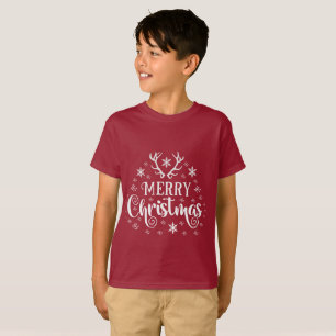 T-shirt Merry Christmas Snowflakes