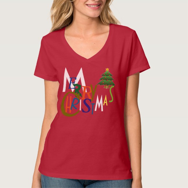 T-SHIRT MERRY CHRISTMAS TEE - SHIRT (Devant)