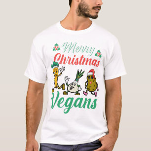 T-shirt Merry christmas vegans Weihnachten