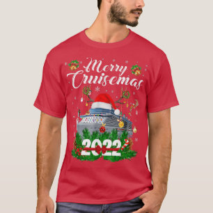 T-shirt Merry Cruisemas 2022 croisière en famille Noël drô