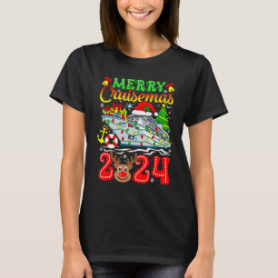 T-shirt Merry Cruisemas 2024 Croisière Noël Rudolph Xmas