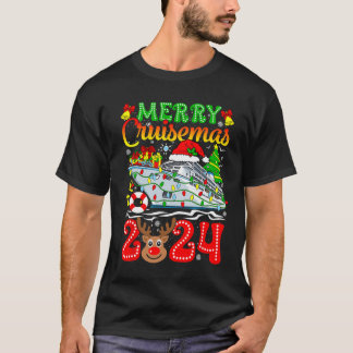 T-shirt Merry Cruisemas 2024 Croisière Noël Rudolph Xmas