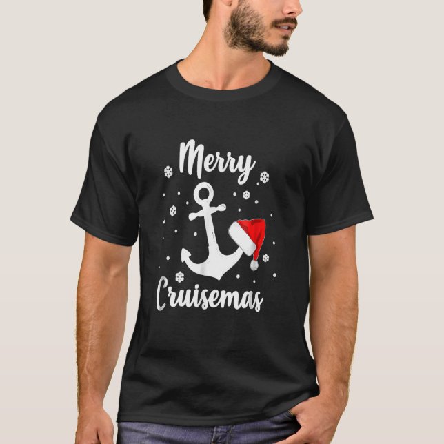 T-shirt Merry Cruisemas Funny Christmas Cruise Holiday (Devant)