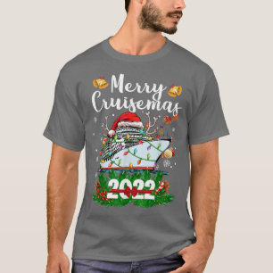 T-shirt Merry Cruisemas Funny Cruise Ship Famille Noël