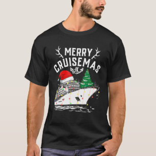 T-shirt Merry Cruisemas Funny Cruise Ship Famille Noël