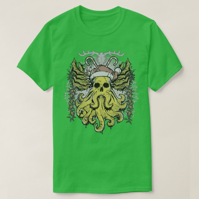 T-shirt Merry Cthulhumas  (Design devant)