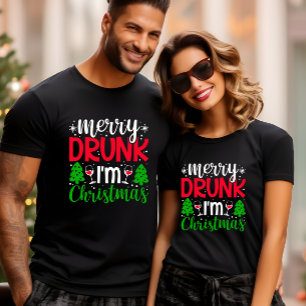 T-SHIRT MERRY DRUNY JE SUIS FUNNY DE NOËL