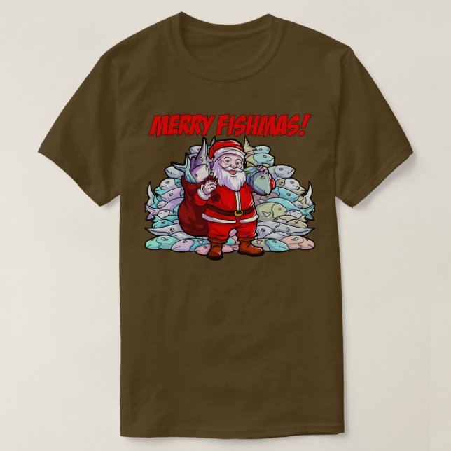 T-shirt Merry Fishmas (Design devant)