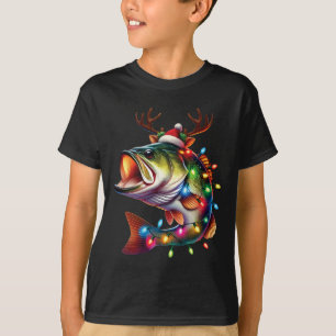 T-shirt Merry Fishmas Père Noël Pêcheurs amoureux Drôle Pê